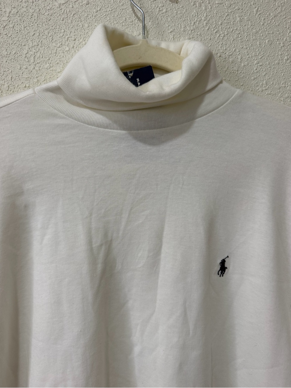 NWT Vintage Ralph Lauren Sport Turtle Neck White Longsleeve Womens Medium Preppy - Picture 4 of 10